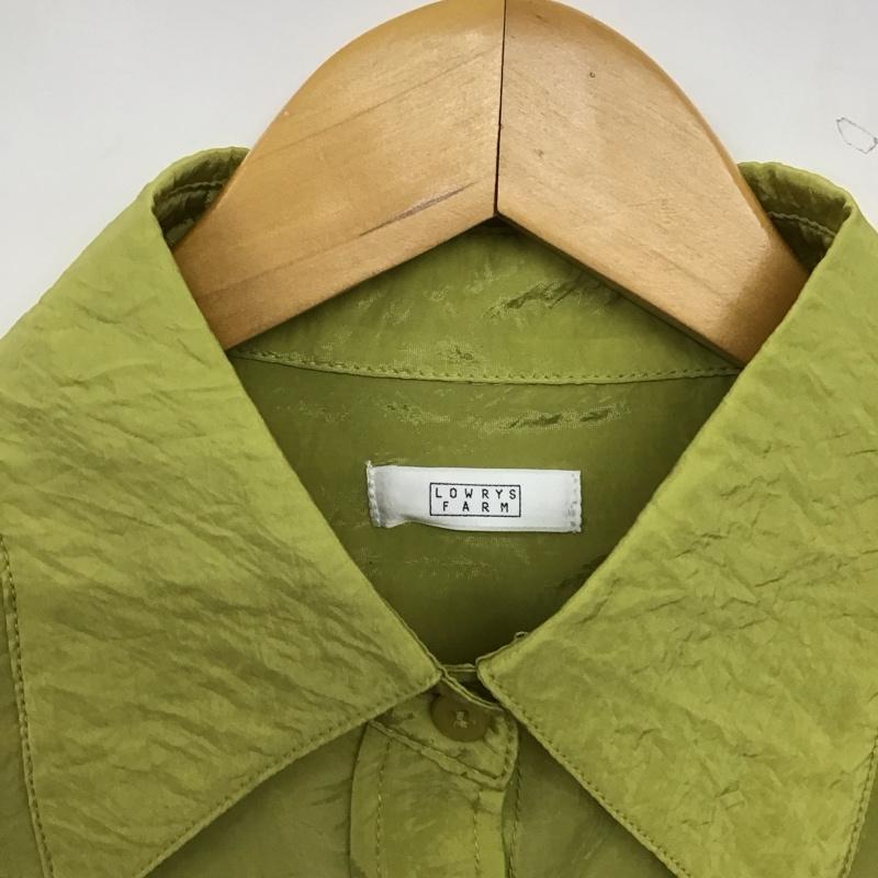 ローリーズファーム LOWRYS FARM シャツ、ブラウス 長袖 FREE 無地 黄緑 / イエローグリーン / レディース USED 古着 中古 10158532