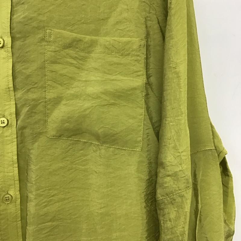 ローリーズファーム LOWRYS FARM シャツ、ブラウス 長袖 FREE 無地 黄緑 / イエローグリーン / レディース USED 古着 中古 10158532