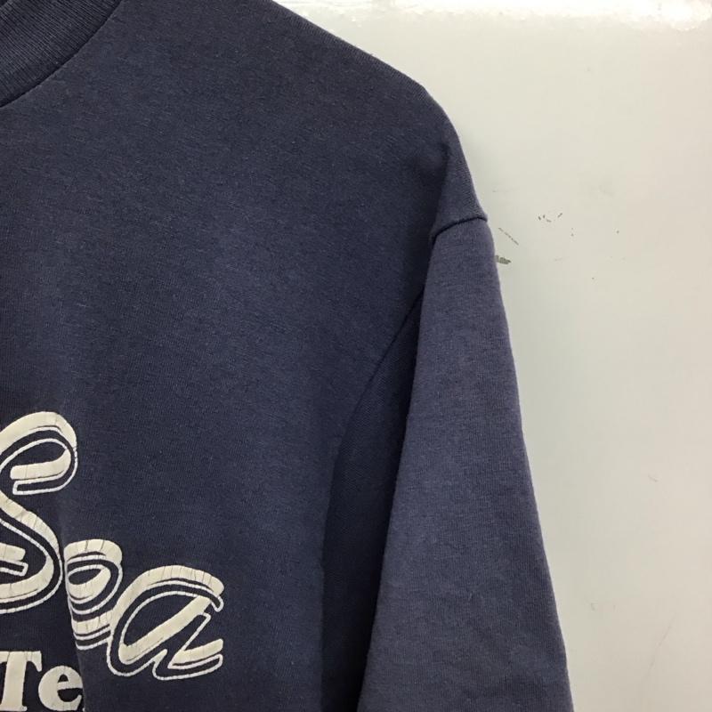 フルーツオブザルーム FRUIT OF THE LOOM Tシャツ 半袖 半袖カットソー プリントTシャツ クルーネックカットソー M ロゴ、文字 紺 / ネイビー / navy メンズ USED 古着 中古 10158533