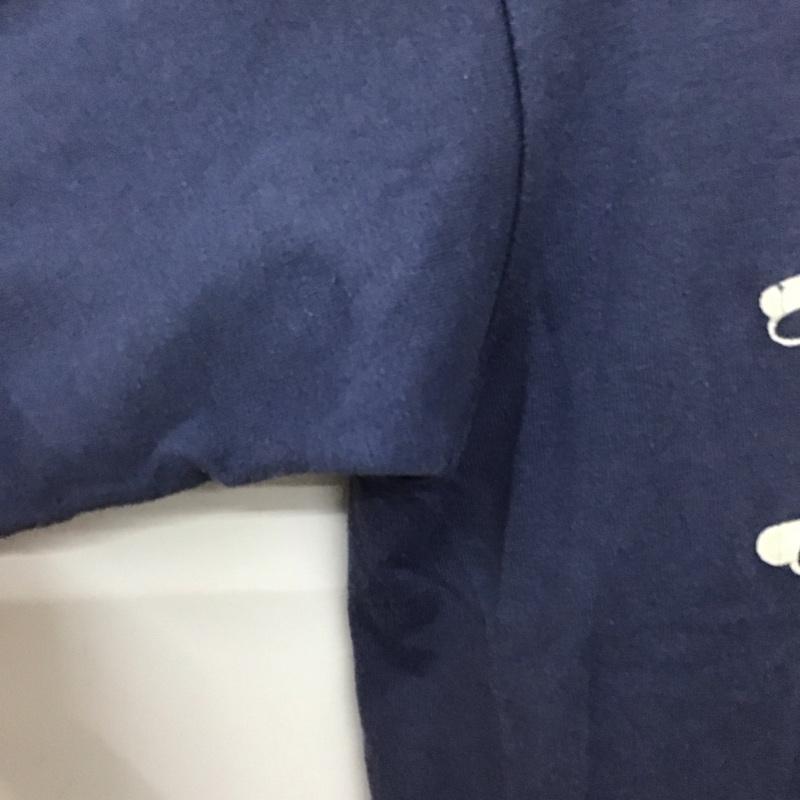 フルーツオブザルーム FRUIT OF THE LOOM Tシャツ 半袖 半袖カットソー プリントTシャツ クルーネックカットソー M ロゴ、文字 紺 / ネイビー / navy メンズ USED 古着 中古 10158533