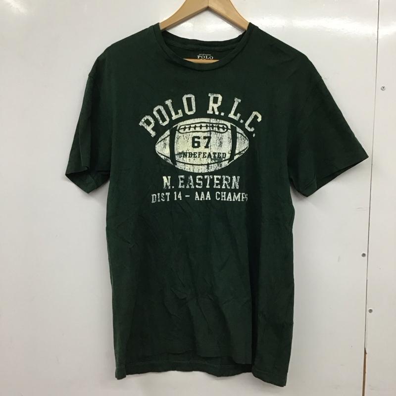 ポロラルフローレン POLO RALPH LAUREN Tシャツ 半袖 半袖カットソー プリントTシャツ クルーネックカットソー S ロゴ、文字 緑 / グリーン / green メンズ USED 古着 中古 10158537