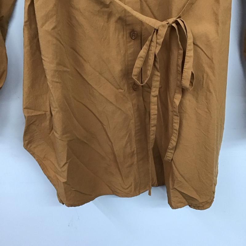 ローリーズファーム LOWRYS FARM シャツ、ブラウス 長袖 FREE 無地 茶 / ブラウン / brown レディース USED 古着 中古 10158538