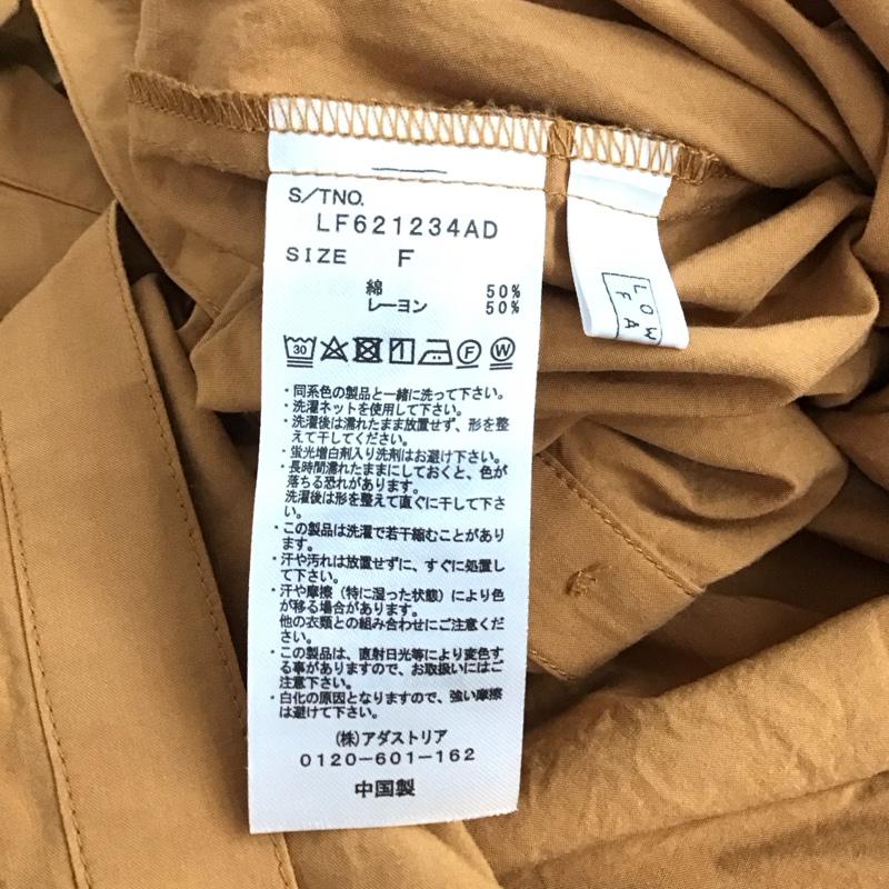 ローリーズファーム LOWRYS FARM シャツ、ブラウス 長袖 FREE 無地 茶 / ブラウン / brown レディース USED 古着 中古 10158538