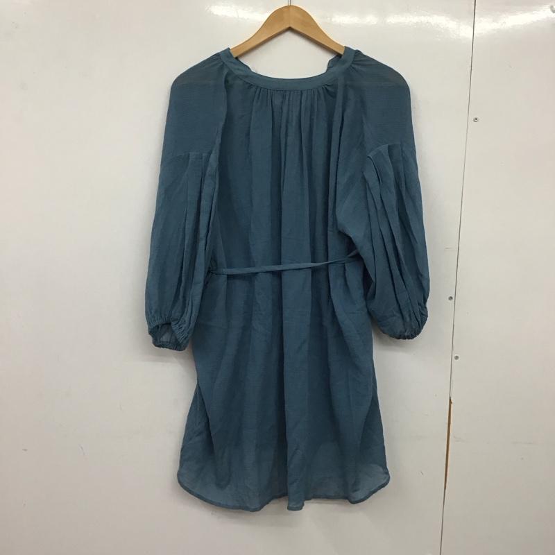 ローリーズファーム LOWRYS FARM シャツ、ブラウス 長袖 FREE 無地 青 / ブルー / blue レディース USED 古着 中古 10158539