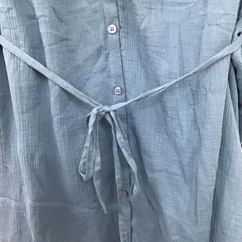 ローリーズファーム LOWRYS FARM シャツ、ブラウス 長袖 FREE 無地 青 / ブルー / blue レディース USED 古着 中古 10158539