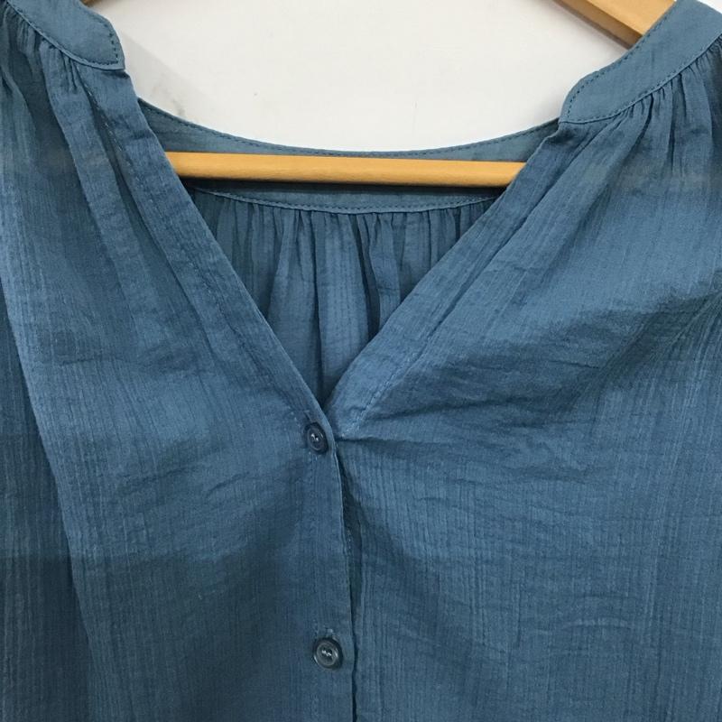 ローリーズファーム LOWRYS FARM シャツ、ブラウス 長袖 FREE 無地 青 / ブルー / blue レディース USED 古着 中古 10158539