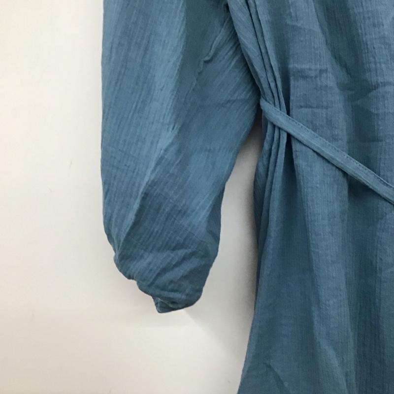ローリーズファーム LOWRYS FARM シャツ、ブラウス 長袖 FREE 無地 青 / ブルー / blue レディース USED 古着 中古 10158539