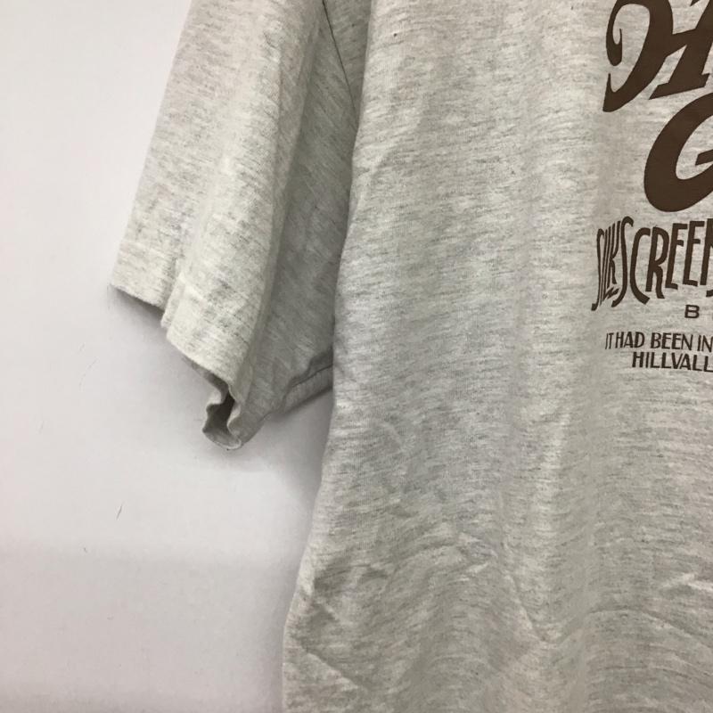 ヘッドグーニー HEADGOONIE Tシャツ 半袖 半袖カットソー プリントTシャツ クルーネックカットソー XL ロゴ、文字 灰 / グレー / gray メンズ USED 古着 中古 10158545