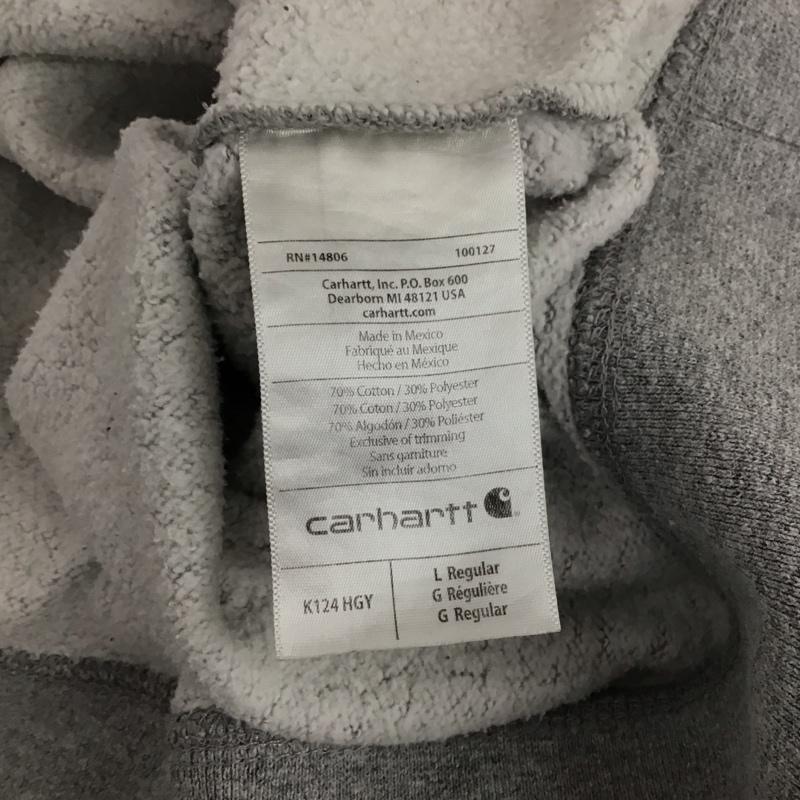 カーハート Carhartt トレーナー 長袖 長袖トレーナー スウェット クルーネック プルオーバー L 無地 灰 / グレー / gray メンズ USED 古着 中古 10158546
