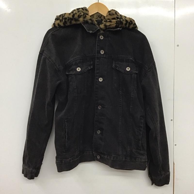 ザラメン ZARA MAN ジャケット、上着 ジャンパー、ブルゾン デニムジャケット Gジャン アウター カジュアルジャケット M 無地 ダークグレー / ダークグレー / メンズ USED 古着 中古 10158547
