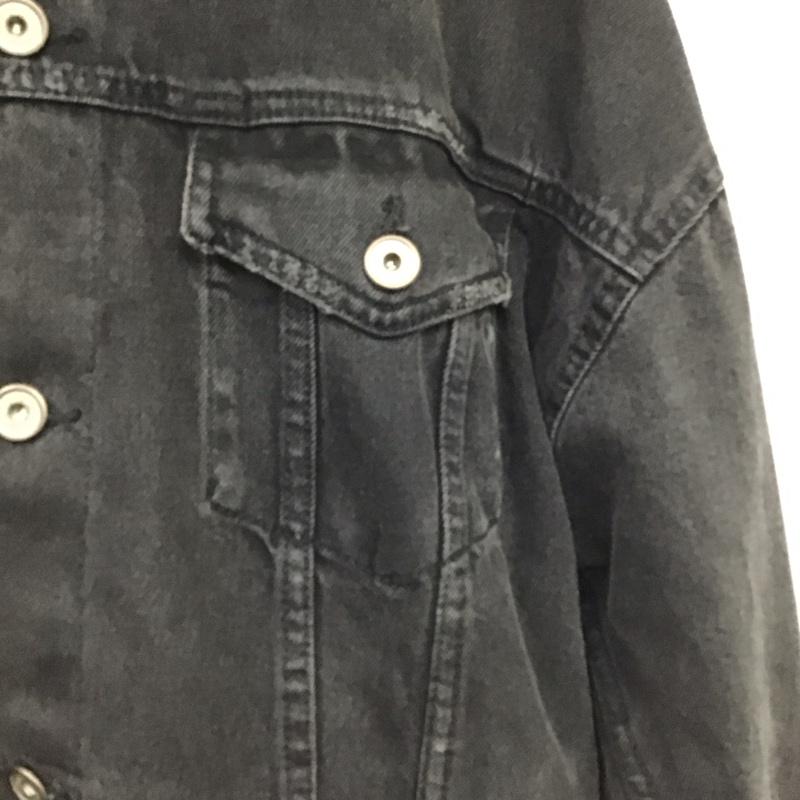 ザラメン ZARA MAN ジャケット、上着 ジャンパー、ブルゾン デニムジャケット Gジャン アウター カジュアルジャケット M 無地 ダークグレー / ダークグレー / メンズ USED 古着 中古 10158547
