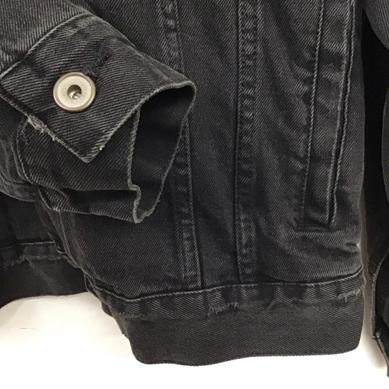 ザラメン ZARA MAN ジャケット、上着 ジャンパー、ブルゾン デニムジャケット Gジャン アウター カジュアルジャケット M 無地 ダークグレー / ダークグレー / メンズ USED 古着 中古 10158547
