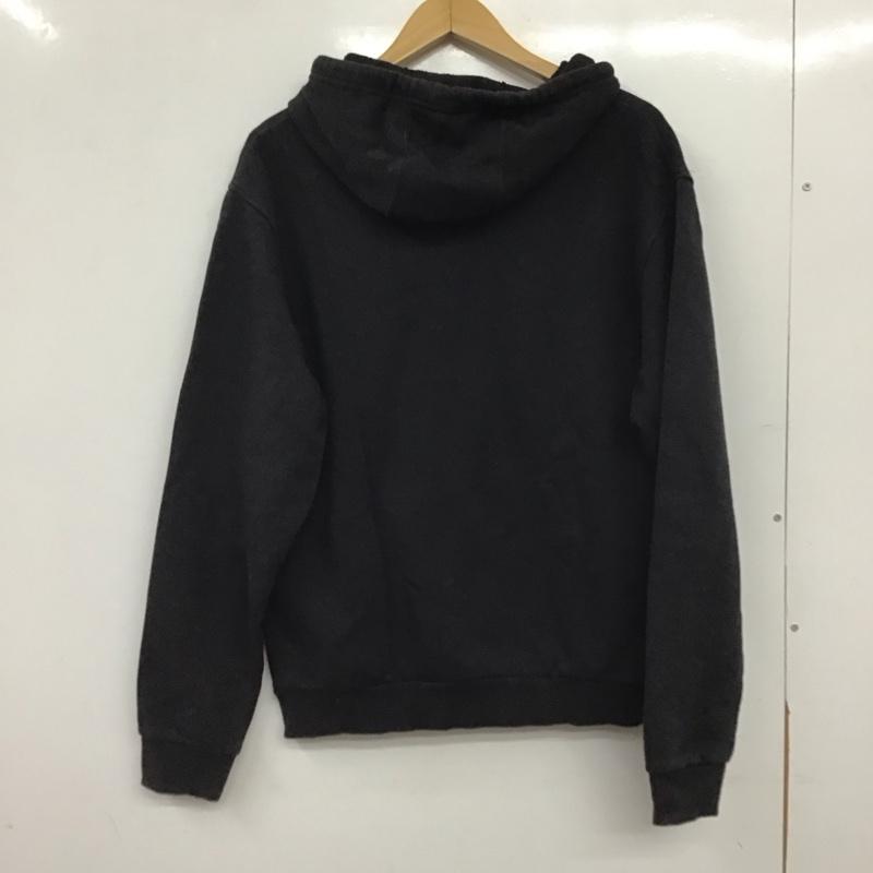 アディダス adidas パーカー 長袖 長袖パーカー プルオーバーパーカー スウェット M ロゴ、文字 黒 / ブラック / black メンズ USED 古着 中古 10158550