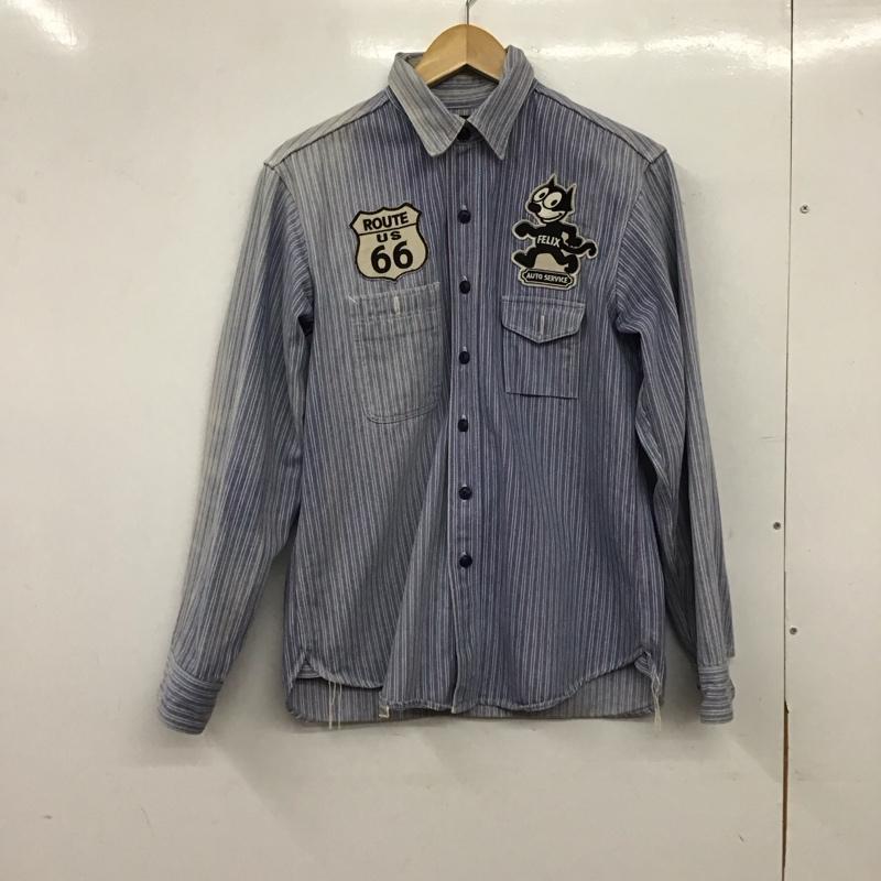 トイズマッコイ TOYS McCOY シャツ、ブラウス 長袖 長袖シャツ ストライプシャツ カラーシャツ ストライプ マルチカラー / マルチカラー / multicolor メンズ USED 古着 中古 10158552