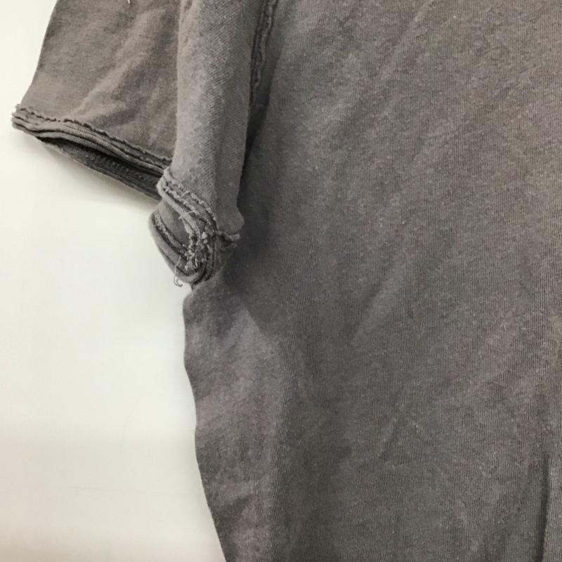 ディーゼル DIESEL Tシャツ 半袖 半袖Tシャツ プリントTシャツ Vネックカットソー S ロゴ、文字 灰 / グレー / gray メンズ USED 古着 中古 10158556