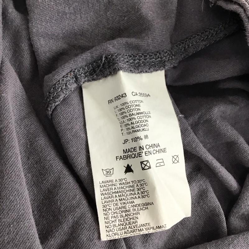 ディーゼル DIESEL Tシャツ 半袖 半袖Tシャツ プリントTシャツ Vネックカットソー S ロゴ、文字 灰 / グレー / gray メンズ USED 古着 中古 10158556