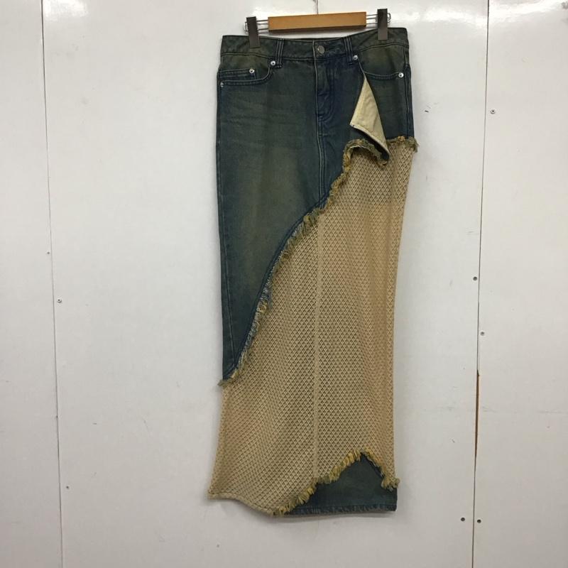タナカ ダイスケ tanakadaisuke スカート ロングスカート FREE 無地 水色 / ライトブルー / レディース USED 古着 中古 10158558