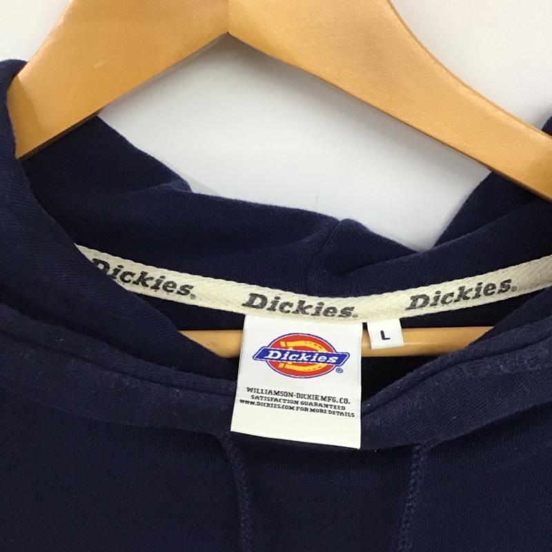 ディッキーズ Dickies パーカー 長袖 長袖パーカー プルオーバーパーカー スウェット L ロゴ、文字 紺 / ネイビー / navy メンズ USED 古着 中古 10158559