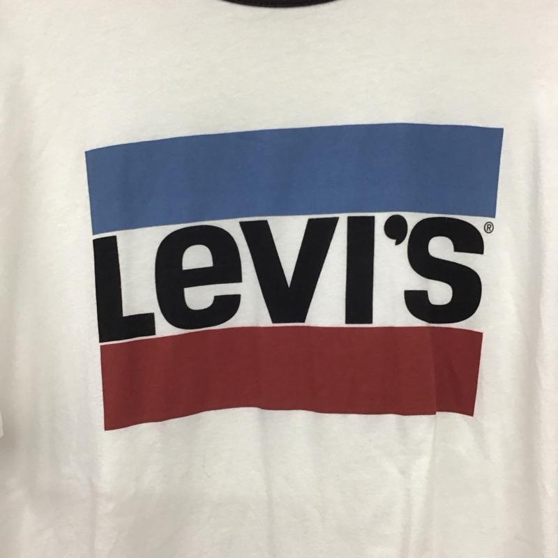 リーバイス Levi s Tシャツ 半袖 半袖カットソー プリントTシャツ クルーネックカットソー M ロゴ、文字 白 / ホワイト / white メンズ USED 古着 中古 10158561