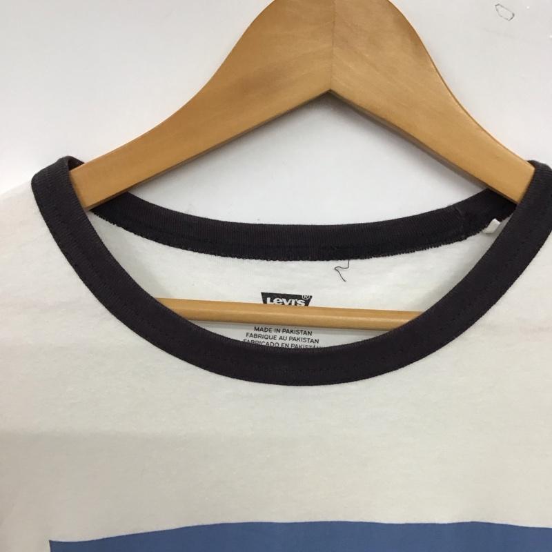 リーバイス Levi s Tシャツ 半袖 半袖カットソー プリントTシャツ クルーネックカットソー M ロゴ、文字 白 / ホワイト / white メンズ USED 古着 中古 10158561