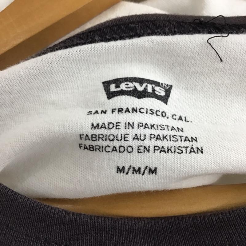 リーバイス Levi s Tシャツ 半袖 半袖カットソー プリントTシャツ クルーネックカットソー M ロゴ、文字 白 / ホワイト / white メンズ USED 古着 中古 10158561
