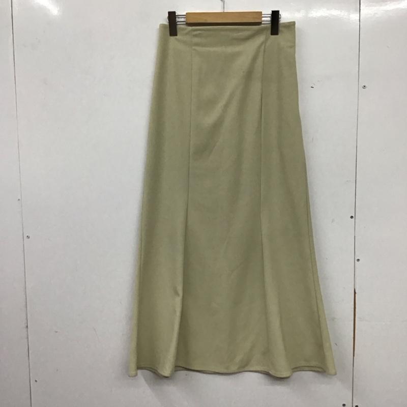 ローリーズファーム LOWRYS FARM スカート ロングスカート L 無地 薄緑 / ライトグリーン / レディース USED 古着 中古 10158562