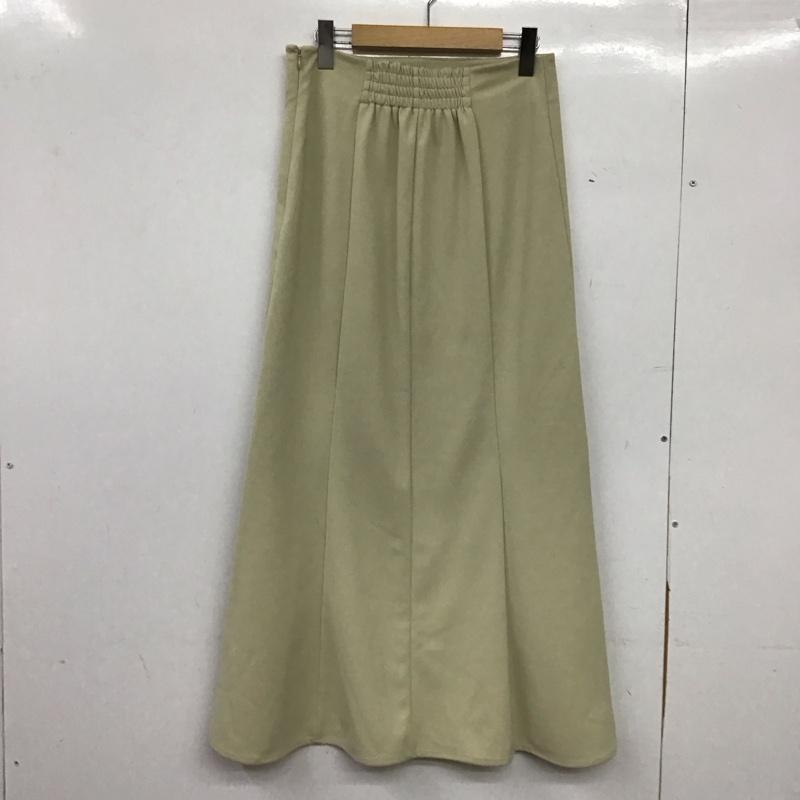 ローリーズファーム LOWRYS FARM スカート ロングスカート L 無地 薄緑 / ライトグリーン / レディース USED 古着 中古 10158562