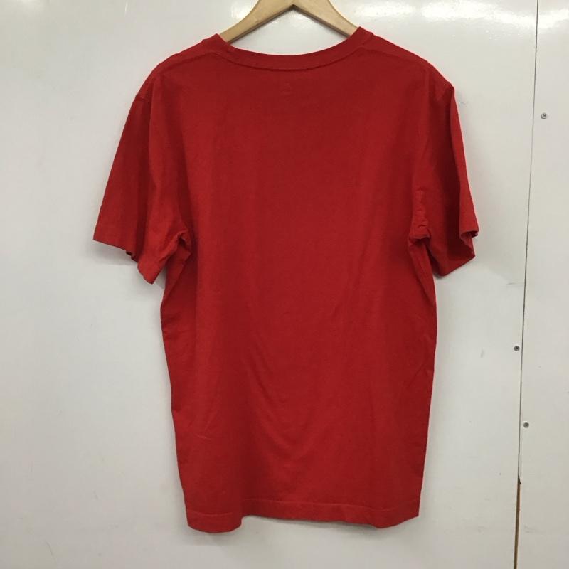 ティンバーランド Timberland Tシャツ 半袖 半袖カットソー プリントTシャツ クルーネックカットソー M プリント 赤 / レッド / red メンズ USED 古着 中古 10158563