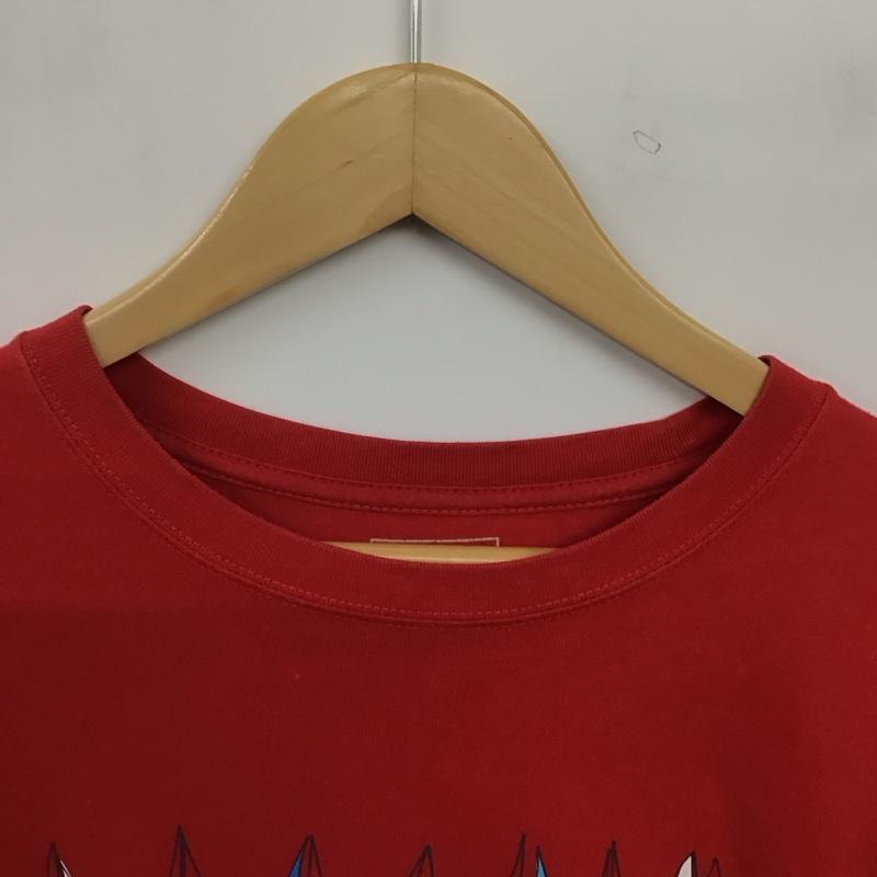 ティンバーランド Timberland Tシャツ 半袖 半袖カットソー プリントTシャツ クルーネックカットソー M プリント 赤 / レッド / red メンズ USED 古着 中古 10158563