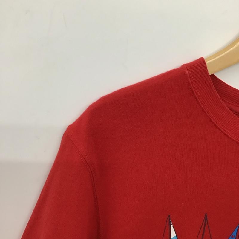 ティンバーランド Timberland Tシャツ 半袖 半袖カットソー プリントTシャツ クルーネックカットソー M プリント 赤 / レッド / red メンズ USED 古着 中古 10158563
