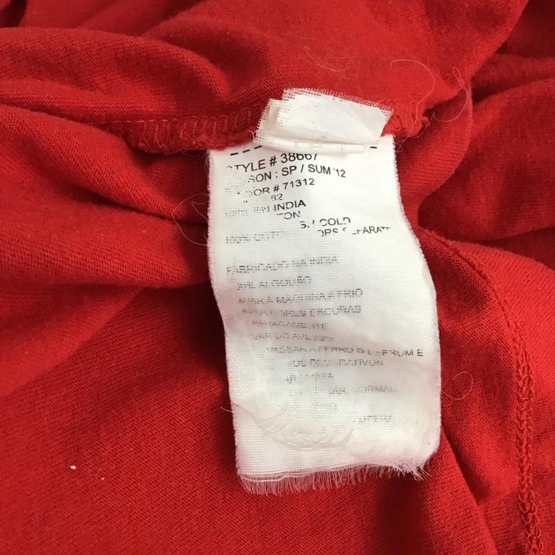 ティンバーランド Timberland Tシャツ 半袖 半袖カットソー プリントTシャツ クルーネックカットソー M プリント 赤 / レッド / red メンズ USED 古着 中古 10158563