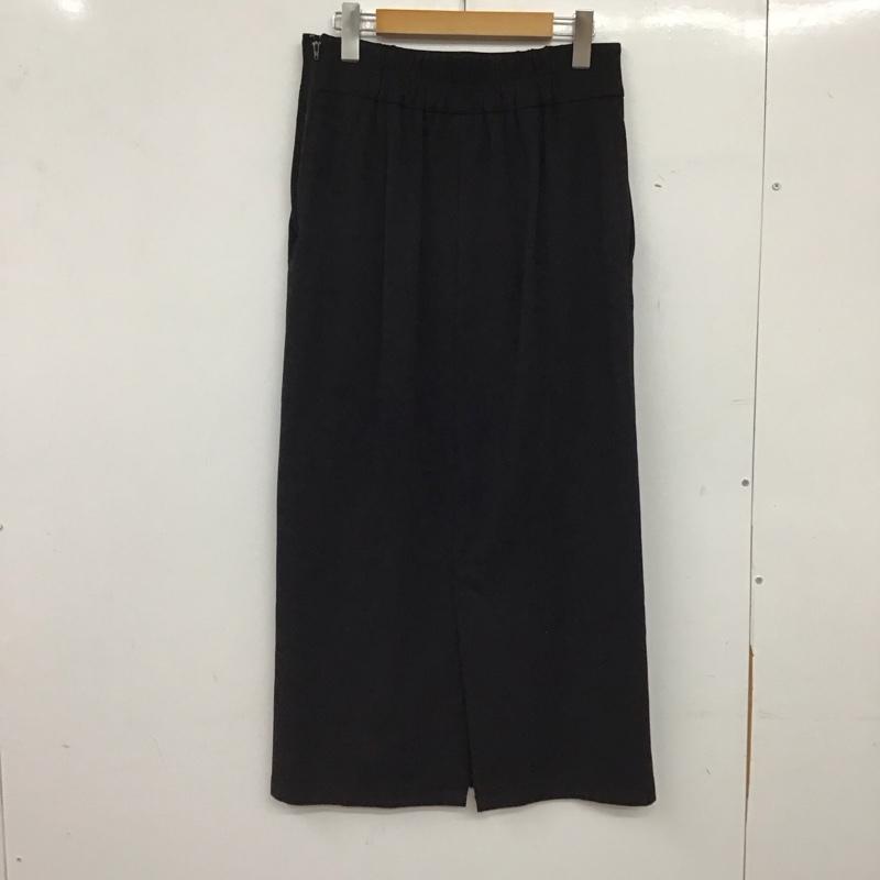 ローリーズファーム LOWRYS FARM スカート ロングスカート L 無地 黒 / ブラック / black レディース USED 古着 中古 10158569