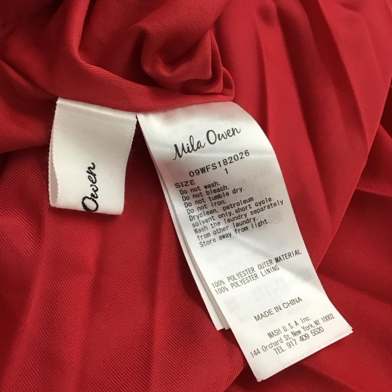 ミラオーウェン Mila Owen スカート ロングスカート 09WFS182026 1 無地 赤 / レッド / red レディース USED 古着 中古 10158573