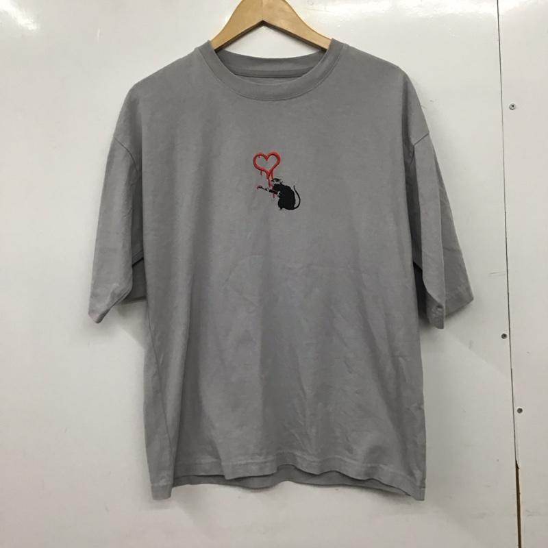 アデイインザライフ A Day in the Life Tシャツ 半袖 半袖カットソー プリントTシャツ クルーネックカットソー M プリント 灰 / グレー / gray メンズ USED 古着 中古 10158578