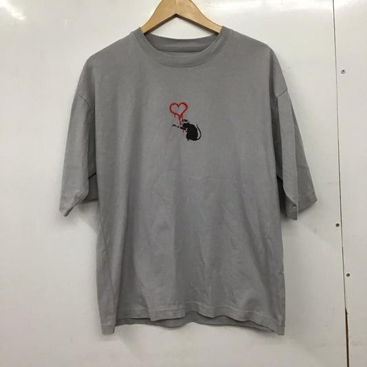 アデイインザライフ A Day in the Life Tシャツ 半袖 半袖カットソー プリントTシャツ クルーネックカットソー M プリント 灰 / グレー / gray メンズ USED 古着 中古 10158578