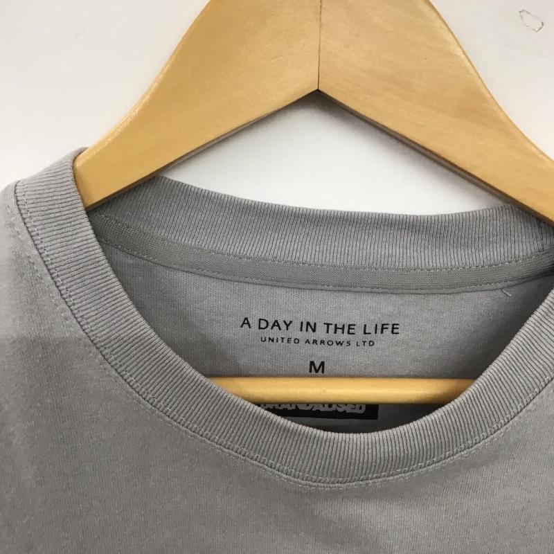 アデイインザライフ A Day in the Life Tシャツ 半袖 半袖カットソー プリントTシャツ クルーネックカットソー M プリント 灰 / グレー / gray メンズ USED 古着 中古 10158578