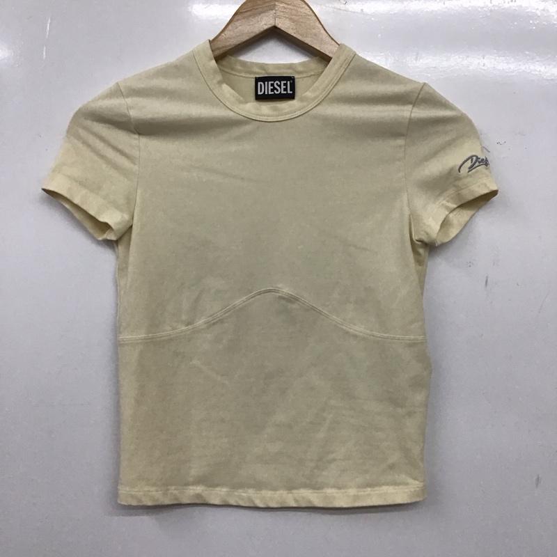ディーゼル DIESEL Tシャツ 半袖 S ロゴ、文字 ベージュ / ベージュ / beige レディース USED 古着 中古 10158587