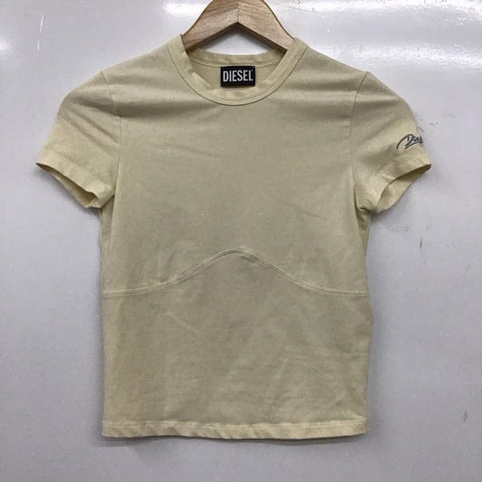 ディーゼル DIESEL Tシャツ 半袖 S ロゴ、文字 ベージュ / ベージュ / beige レディース USED 古着 中古 10158587