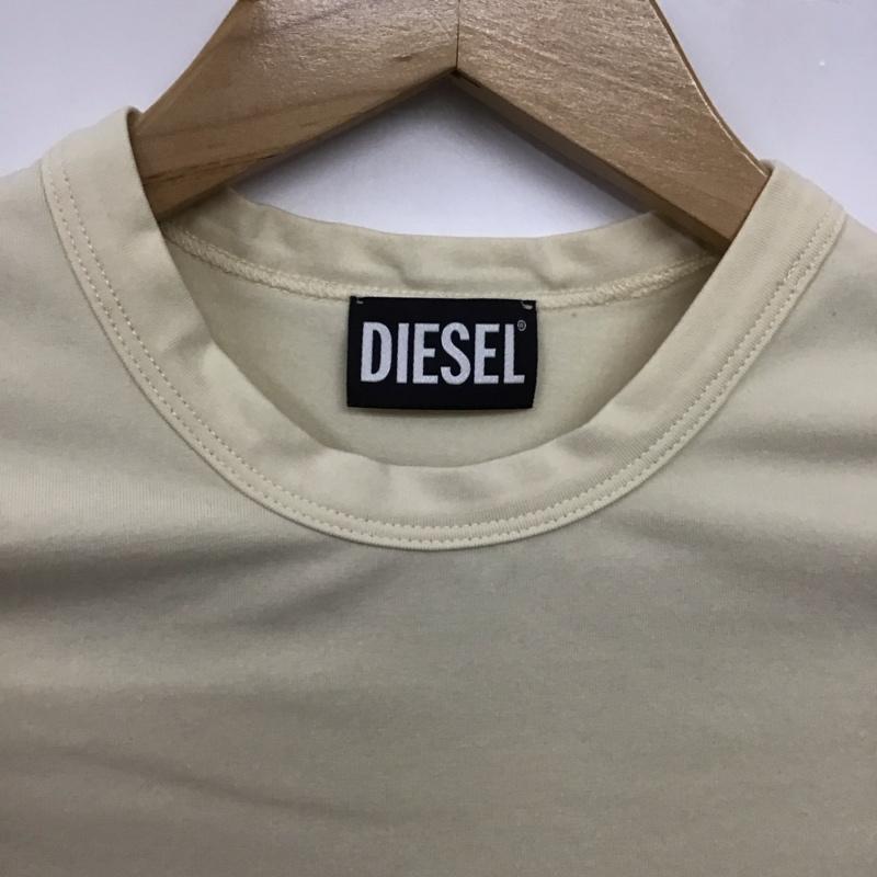 ディーゼル DIESEL Tシャツ 半袖 S ロゴ、文字 ベージュ / ベージュ / beige レディース USED 古着 中古 10158587