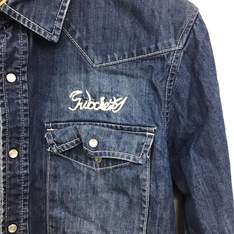 サブサエティ Subciety シャツ、ブラウス 長袖 長袖シャツ 刺繍シャツ カラーシャツ M 刺繍 インディゴ / インディゴ / Indigo メンズ USED 古着 中古 10158590
