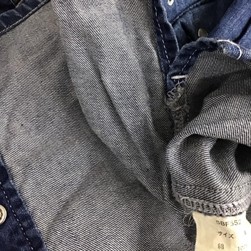サブサエティ Subciety シャツ、ブラウス 長袖 長袖シャツ 刺繍シャツ カラーシャツ M 刺繍 インディゴ / インディゴ / Indigo メンズ USED 古着 中古 10158590