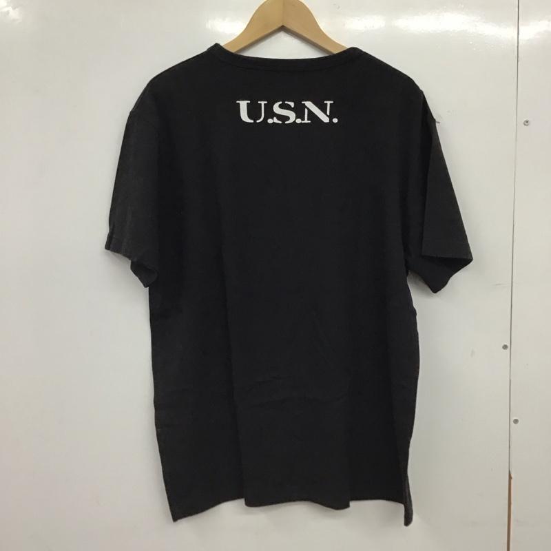 アルファインダストリー Alpha Industries Tシャツ 半袖 半袖カットソー プリントTシャツ クルーネックカットソー XL ロゴ、文字 ダークグレー / ダークグレー / メンズ USED 古着 中古 10158593