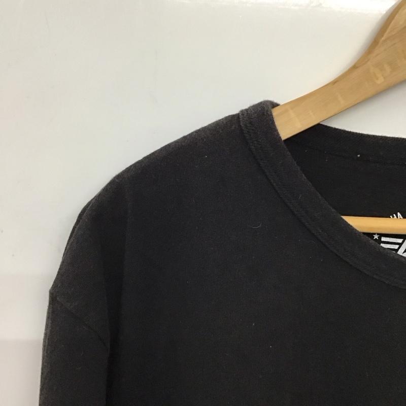 アルファインダストリー Alpha Industries Tシャツ 半袖 半袖カットソー プリントTシャツ クルーネックカットソー XL ロゴ、文字 ダークグレー / ダークグレー / メンズ USED 古着 中古 10158593