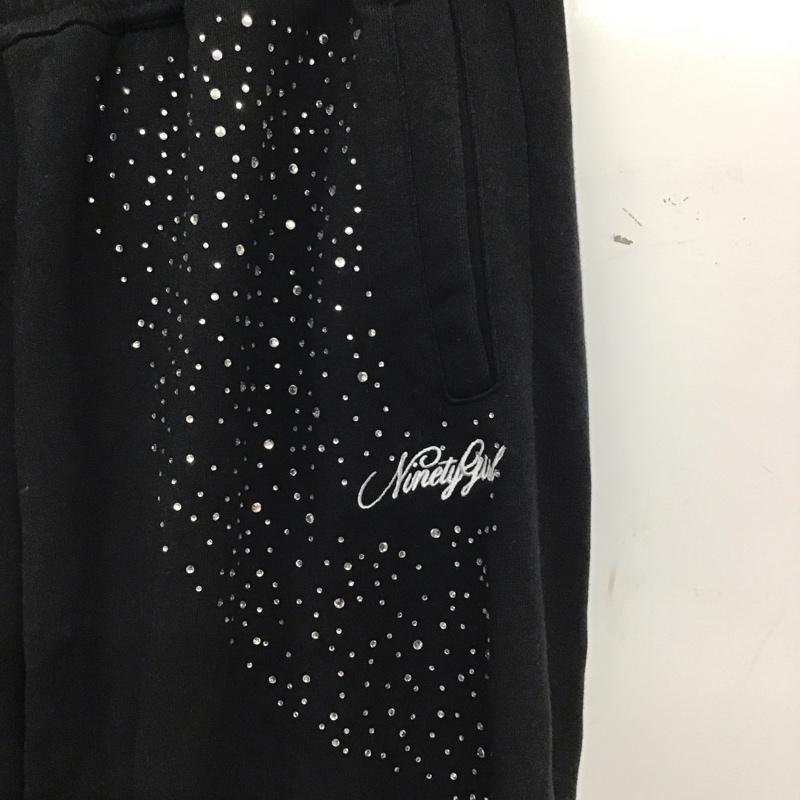 ナインティナインティ 9090 ボトムス ボトムス スウェットパンツ M プリント 黒 / ブラック / black レディース USED 古着 中古 10158594