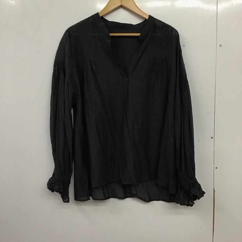 シンプリシテェ Simplicite シャツ、ブラウス 長袖 無地 黒 / ブラック / black レディース USED 古着 中古 10158600