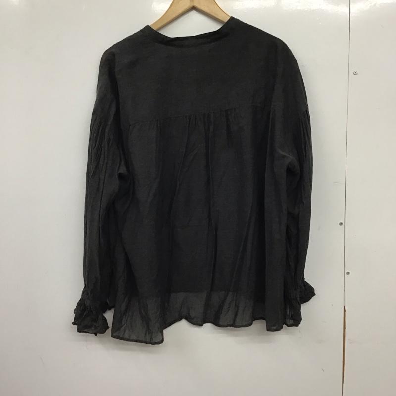 シンプリシテェ Simplicite シャツ、ブラウス 長袖 無地 黒 / ブラック / black レディース USED 古着 中古 10158600