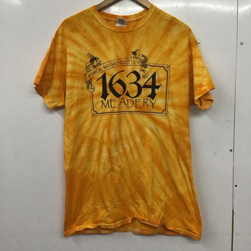 古着 USED Tシャツ 半袖 半袖カットソー プリントTシャツ クルーネックカットソー M プリント 橙 / オレンジ / orange メンズ USED 古着 中古 10158601