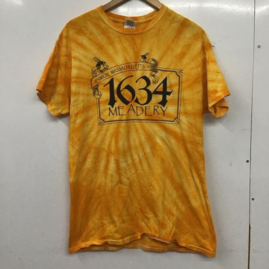 古着 USED Tシャツ 半袖 半袖カットソー プリントTシャツ クルーネックカットソー M プリント 橙 / オレンジ / orange メンズ USED 古着 中古 10158601