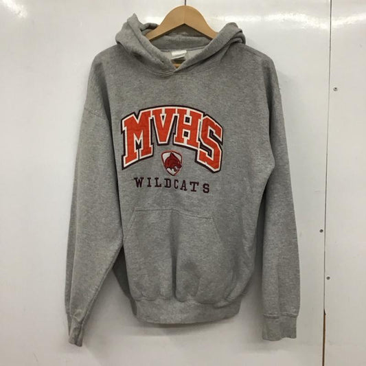 古着 USED パーカー 長袖 長袖トレーナー スウェット クルーネック プルオーバー M ロゴ、文字 灰 / グレー / gray メンズ USED 古着 中古 10158603