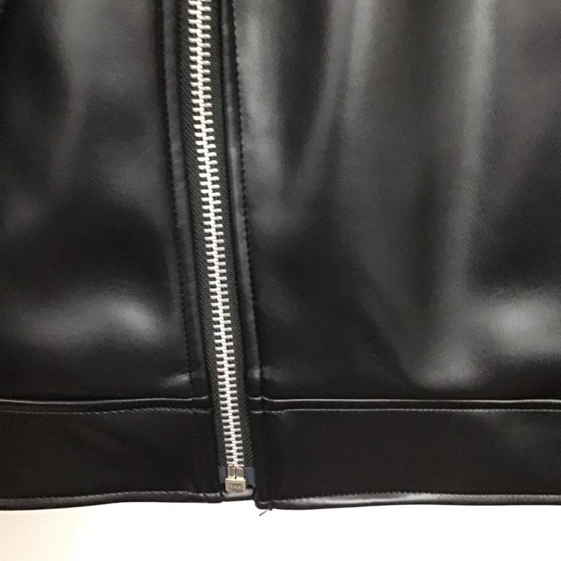 マウジー MOUSSY ジャケット、上着 ジャンパー、ブルゾン ジップアップジャケット アウター ライダースジャケット 1 無地 黒 / ブラック / black X カーキ / カーキ / khaki レディース USED 古着 中古 10158607
